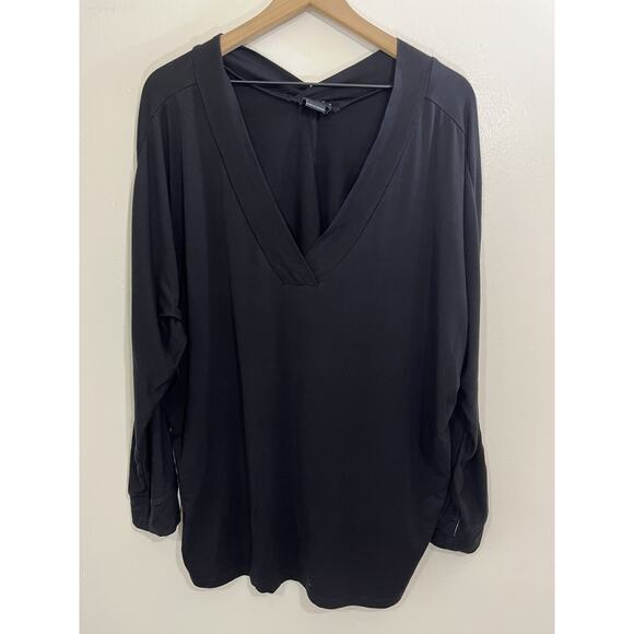 Hatch Maternity The Visitor Blouse XL Lagenlook Capsule Minimalist Lagom Black - Picture 1 of 11